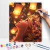 Disney Oil Painting Kit Canvas Lantern Festival Scene DIY Home Decor Gift