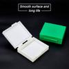 OLYCRAFT Specimen Case Microscope Slide Storage Box White Green Wooden Numbered Microscope Slide Box for Natural Science Biology Education 2-Piece