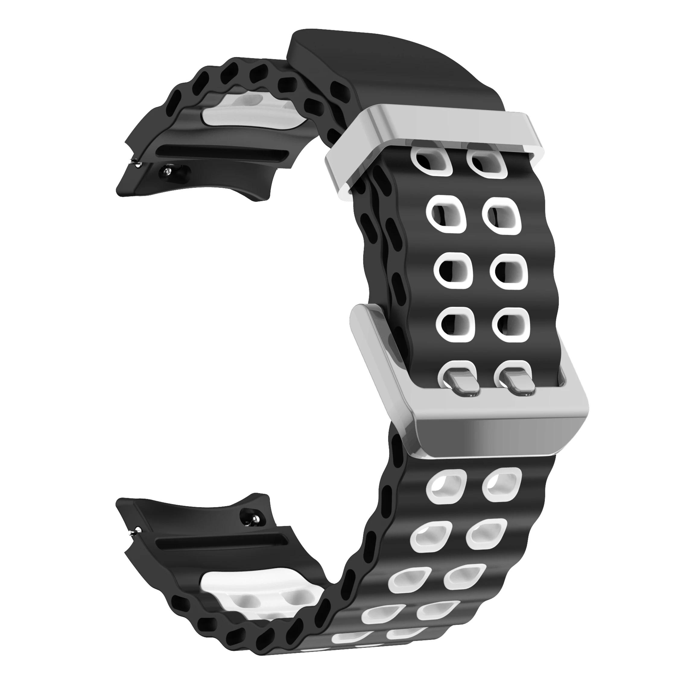 

Ремешок для Samsung Galaxy Watch 7/6/5 Pro/4 classic 40мм 44мм Спортивный силиконовый Без зазоров на запястье correa Браслет Ремешки для Galaxy Watch 7 Galaxy Watch FE 40mm