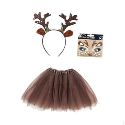Christmas Reindeer Costume Dress Up for Masquerade Birthday Holiday Festival