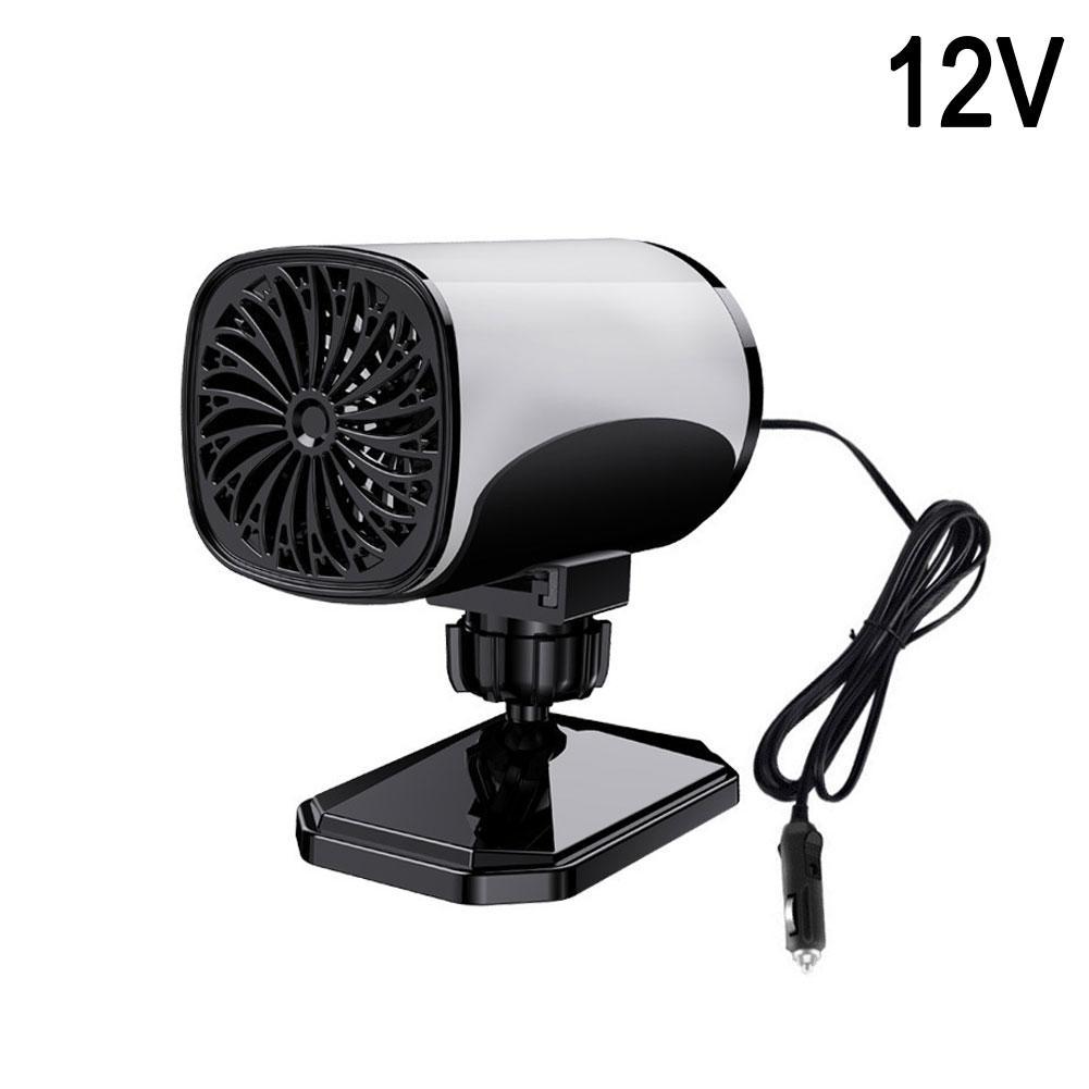 150W Car Air Heater 12/24V Winter Windshield Defroster Angle Adjustable Heating & Cooling Dual Use Cigarette Lighter Plug