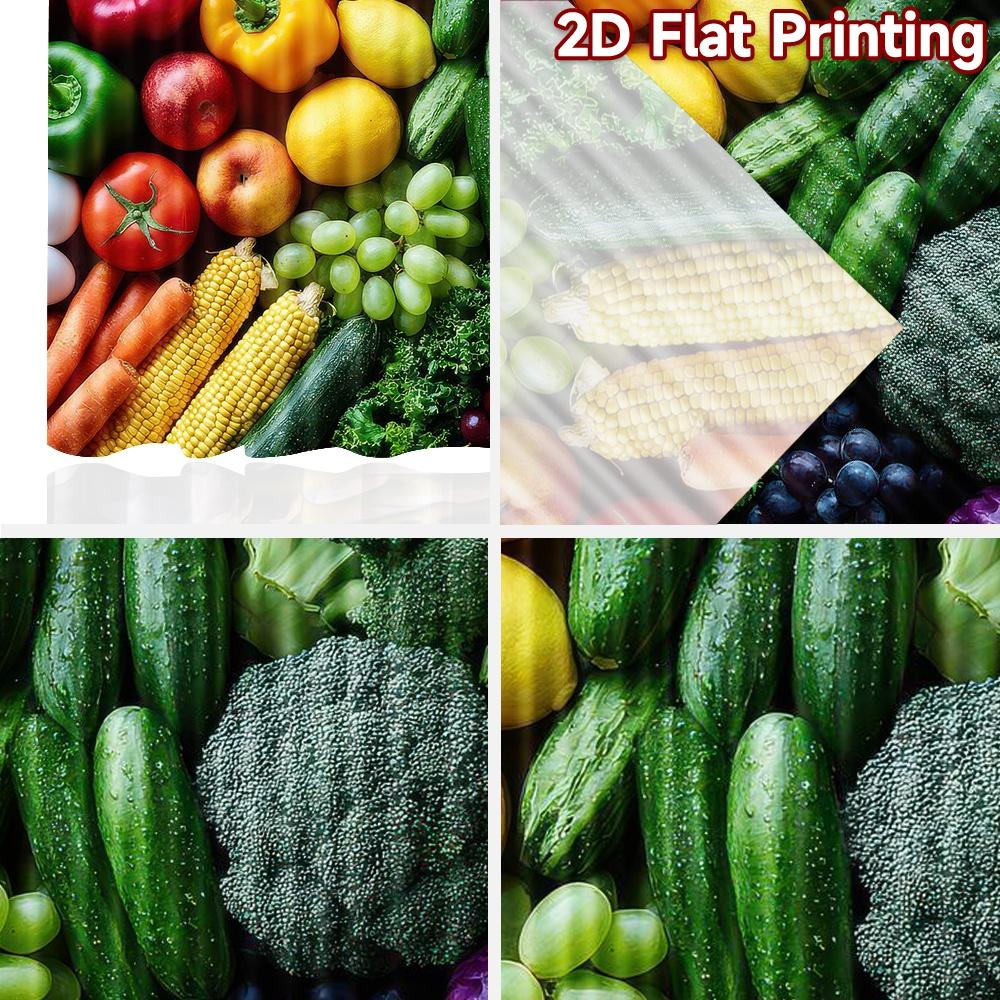 2D Flat Photography Backdrop Party Backdrop Fresh Colorful Vegetables 100% Polyester Vibrant Reunion Perfect for Bedroom