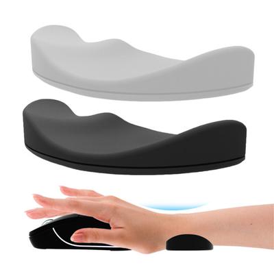 Ergonomic Mouse Wrist Rest Support Curved Design Wear Resistant Non-Slip Portable Size Office Mouse Gliding Wrist Rest Pad