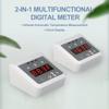 2-in-1 Automatic Digital Thermometer Non-Contact Infrared Temperature Measurement + Time Display