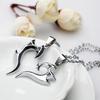 Men Women Lover Couple Heart Pendant Choker Chain Fashion Necklace KTJ