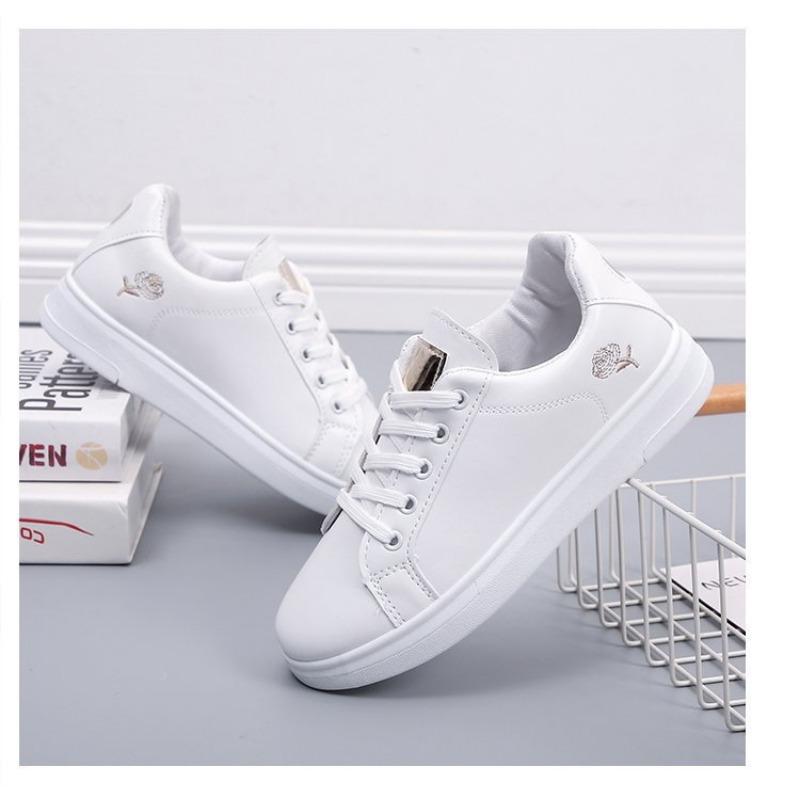Scarpe da donna, scarpe da ginnastica, scarpe casual da studente, scarpe singole stringate a fondo piatto primavera e autunno