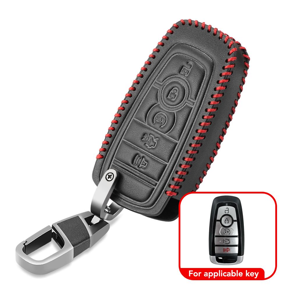 

Чехол для автомобильного ключа для Ford Fusion Mustang Explorer F150 Edge Mondeo Mk5 Focus Mk4 2019 2020 2021 Чехлы Аксессуары Автомобильный-Стайлинг чёрный