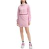 Fila Breathable Comfortable Loose Casual Long Sleeve Dress Women Dresses Dark-Cherry-Blossom-Pink F11W439310F-PK