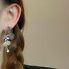 1 Pair Women Earrings Cubic Zirconia Inlaid Butterflies Shape Earrings Date Night Stud Earrings Jewelry Accessories