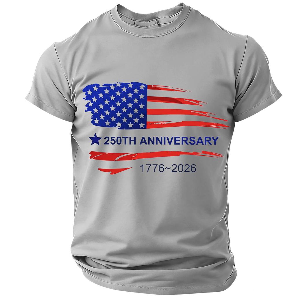 Men's Casual Round Neck Short Sleeve T-Shirt