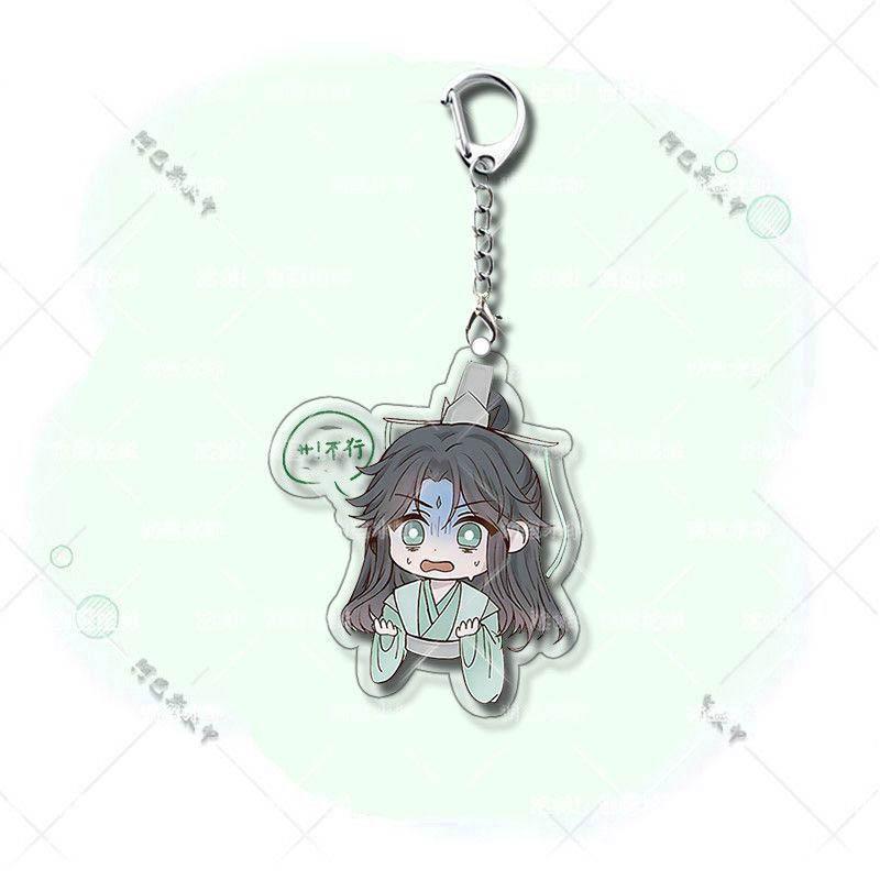 Anime El Sistema de Autosalvación del Villano Scum Shen Qingqiu Luo Binghe Llavero de Cosplay Colgante Acrílico Accesorio Llavero Adorno