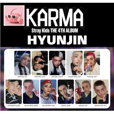 Stray Kids HYUNJIN KARMA ALBÜM FOTOĞRAF KARTI RESMİ