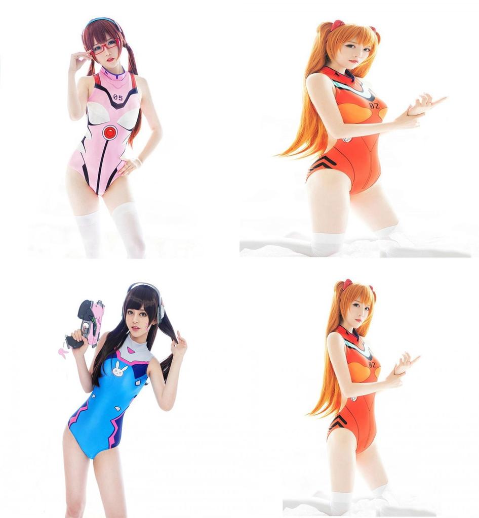 D.vacoscosplay Women's D.vacos Cosplay Swimsuit Overwatch Swimwear Bodysuit