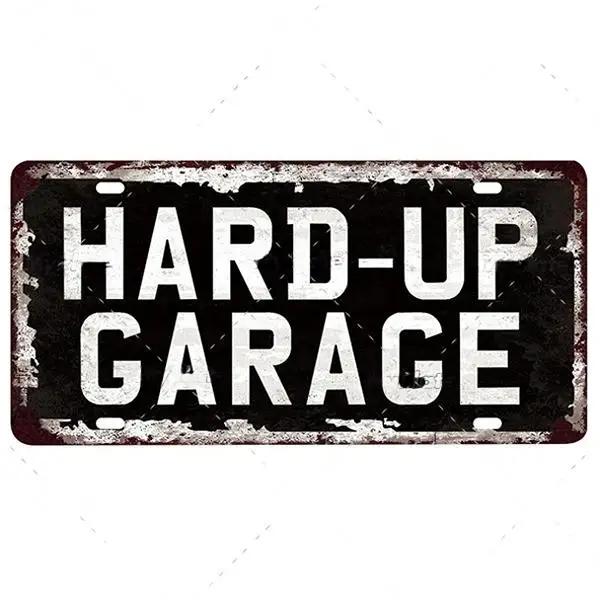 FJ Vintage Garage Metal Signs Decor Tin Sign License Plate Decoration Man Cave Plaque Home Wall
