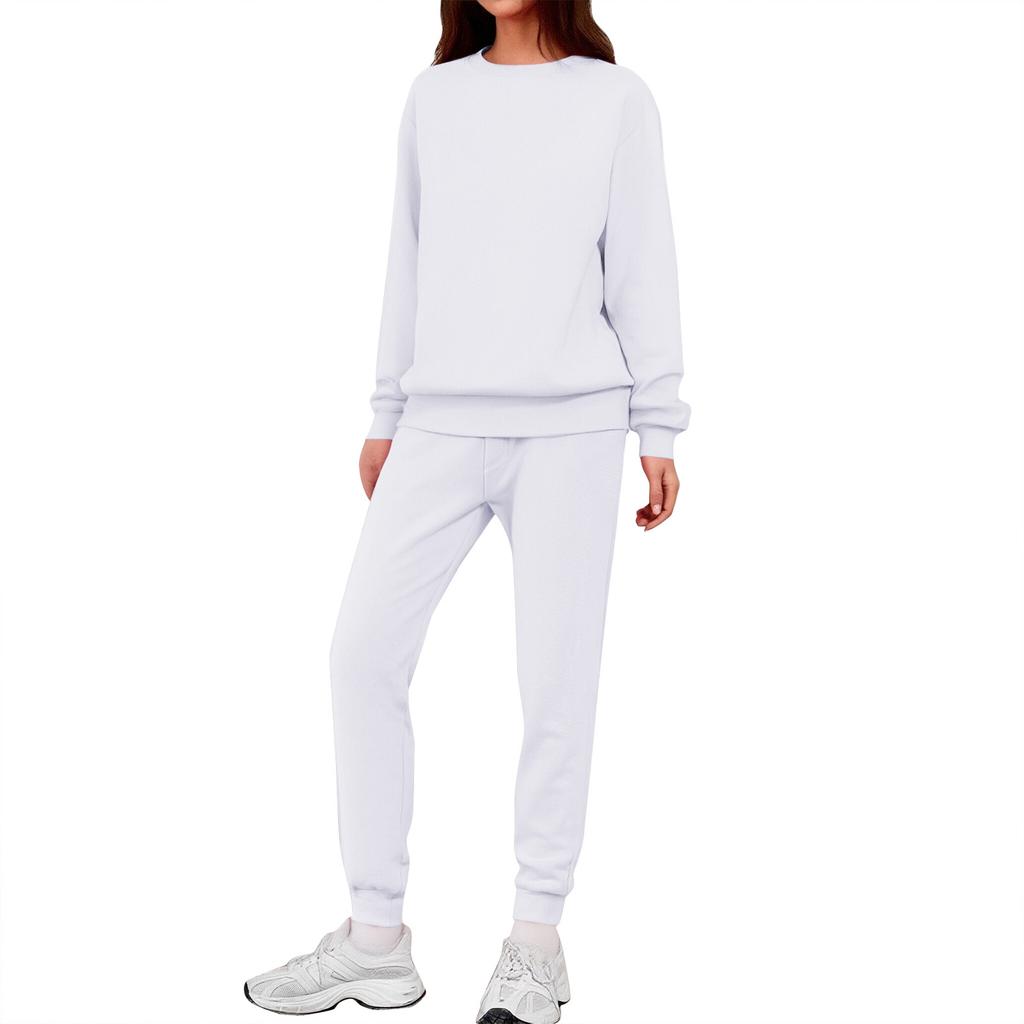 Women's Two-piece Casual Suit, Color -lined Suit, Sweatpants With Pockets