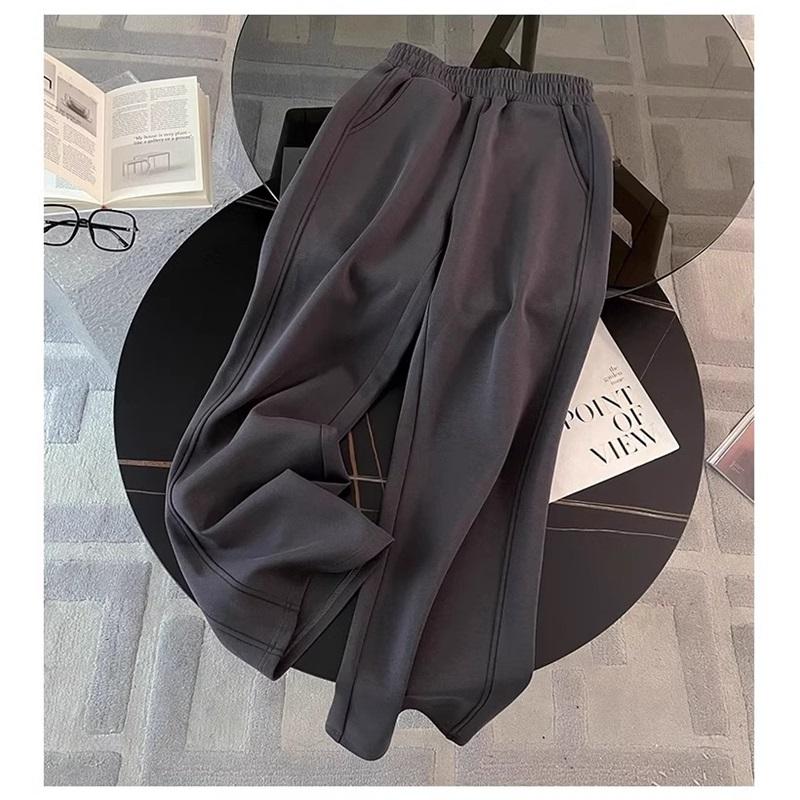 Women's 2-Piece Casual Tracksuit, Zip-up Collar Sweatshirt Elastic Waist Pants Loose Fit Loungewear Set