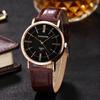 KINGNUOS Fashion Rose Gold Roman Numerals Belt Watch Men's Belt Watch