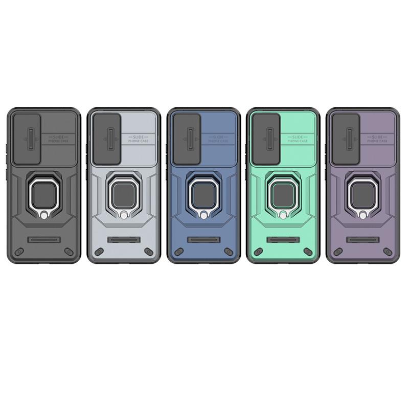 For OPPO Reno12 Pro Global Case Slide Camera Len Phone Cases OPPO Reno12 Pro Cover Shockproof Armor PC TPU Cover OPPO Reno12 Pro