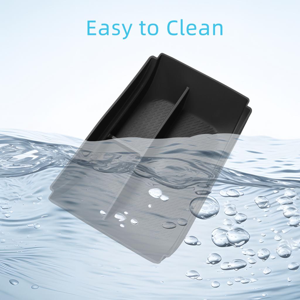 For Geely Boyue L/Starray 2025 Center Console Lower Storage Box Car Central Tray TPE Organizer Accessories Tidying Black