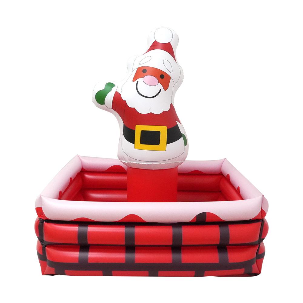 

Pvc Inflatable Ice Bucket Christmas Decor Drink Cooler Multi-Functional Candy Container Pool Party Birthday Christmas Decor