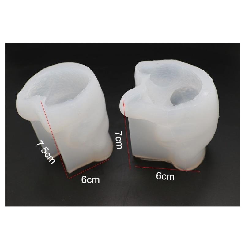 Silikonová forma panda na ručně vyráběné svíčky, sádrové mýdlo, epoxidová pryskyřice, čokoládová dekorace, sádrový led, DIY pečící forma