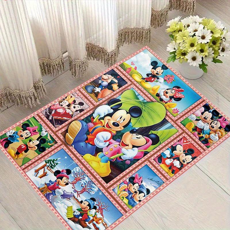 

1 шт. Ковер с рисунком персонажей мультфильмов Disney, ковер для зоны, нескользящий ковер, коврик для пола, стирающийся вручную, подходит для гостиной, спальни, домашнего декора 60cm by 90cm