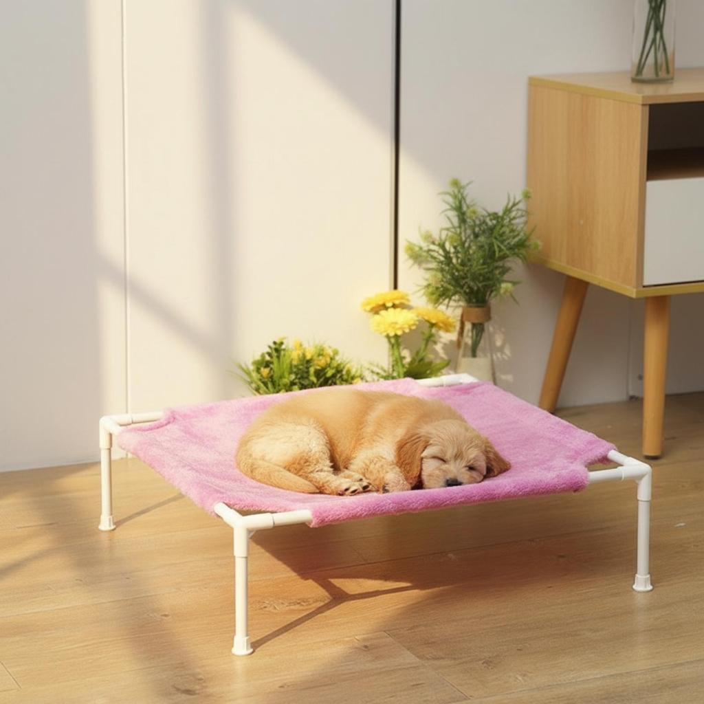 Raised Pet Bed with Removable Soft Cover Long-Lasting for Cats