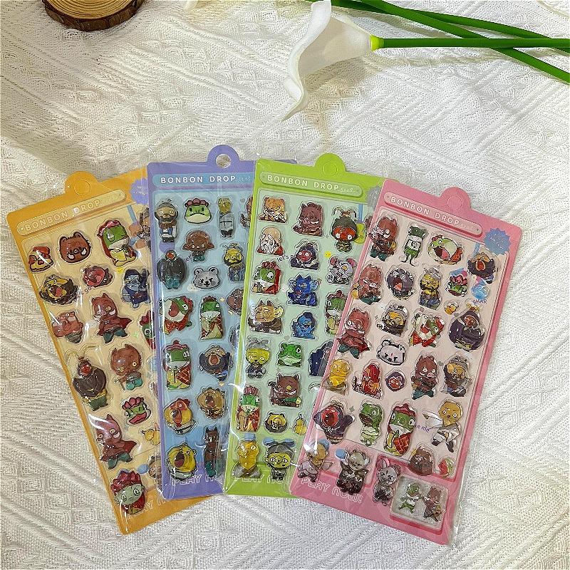 Lovely Cartoon Classic of Mountains and Seas and Capybara Children's Decorative Stickers DIY Materials for Diaries and Bullet Journals