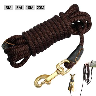 Nylon Hondenriem Lang Huisdier Tracking Riem Ronde Touw Outdoor Hondenriem Lijn Voor Kleine Middelgrote Grote Honden Training 3M/5M/10M/20M