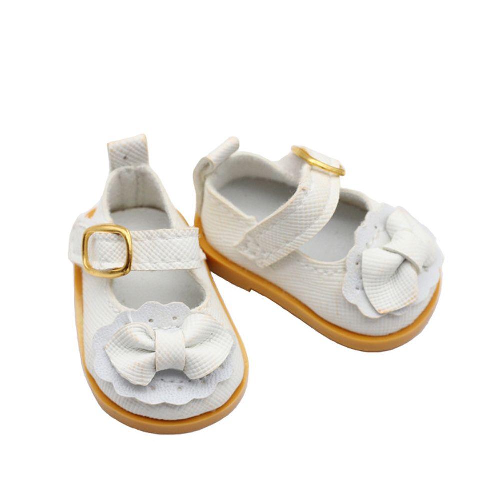 Cotton Doll 14 Inches Handmade Boots Doll Leather Shoes Mini Bow Shoes Doll Shoes Doll Casual Shoes