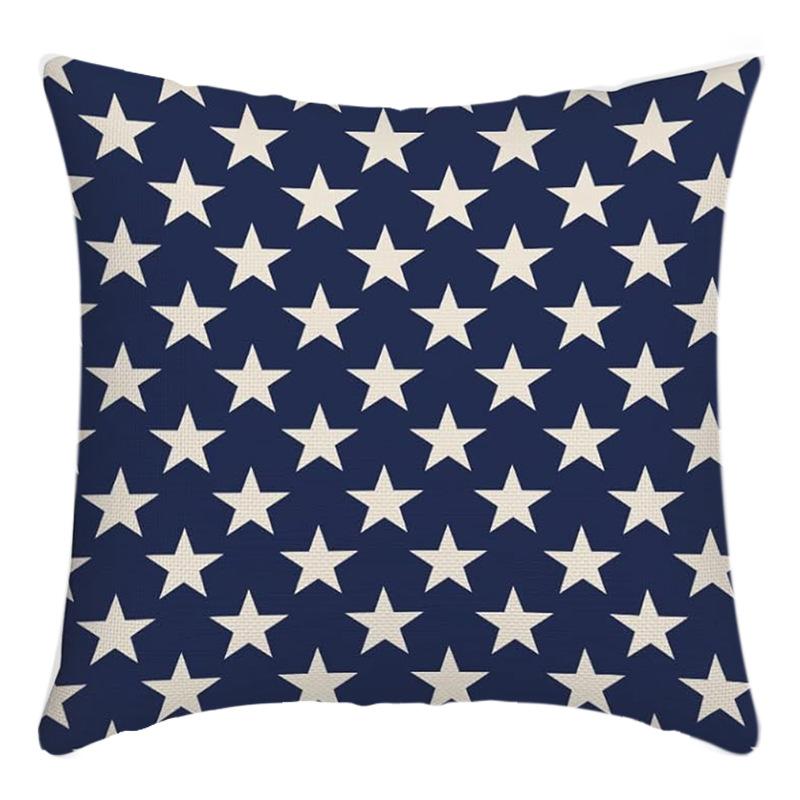 New Independence Day Cushion Pillow Cover Nordic Linen Pillow Cover
