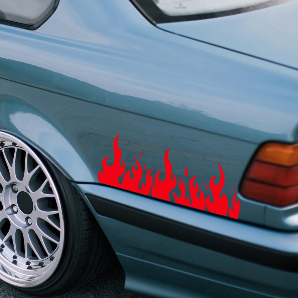 Burning Stereoscopic Flame Car Stickers Car Vinyl Decal Waterproof Vehicles Motorcycle Stickers Car Accessories Decoration