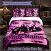 Personalized 3Pcs Bedding Setaespa Custom Text Duvet Cover Pillowcase Set Bedroom Gift