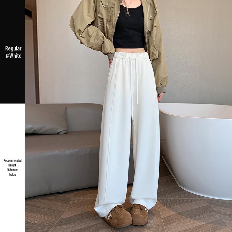 

Modal Air Layer High-Waisted Slimming Drawstring Pants - Spring 2026 Women s Casual Versatile Wear XL