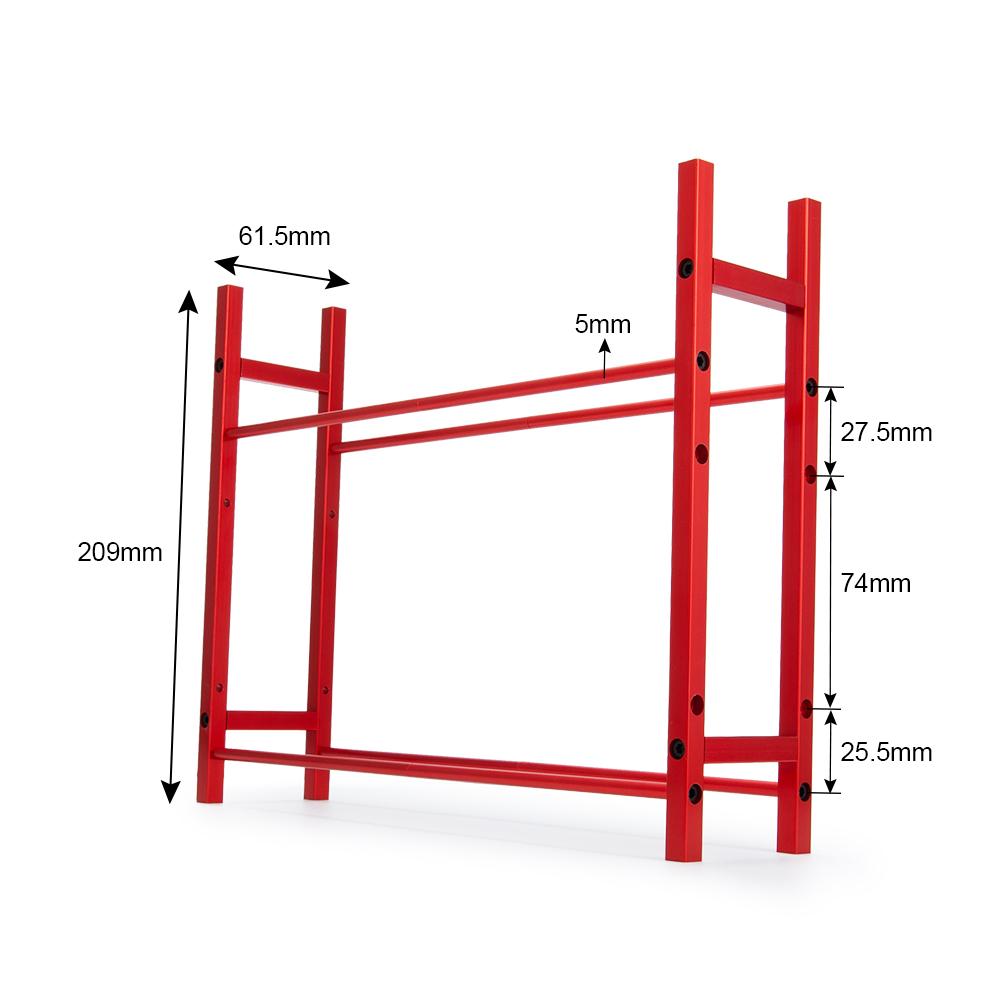 YEAHRUN Metal Alloy Tire Rack for Axial SCX10 Wraith 90048 F350 TRX-4 1/10 RC Car Crawler Model Parts 1.9/2.2inch Tires Wheels