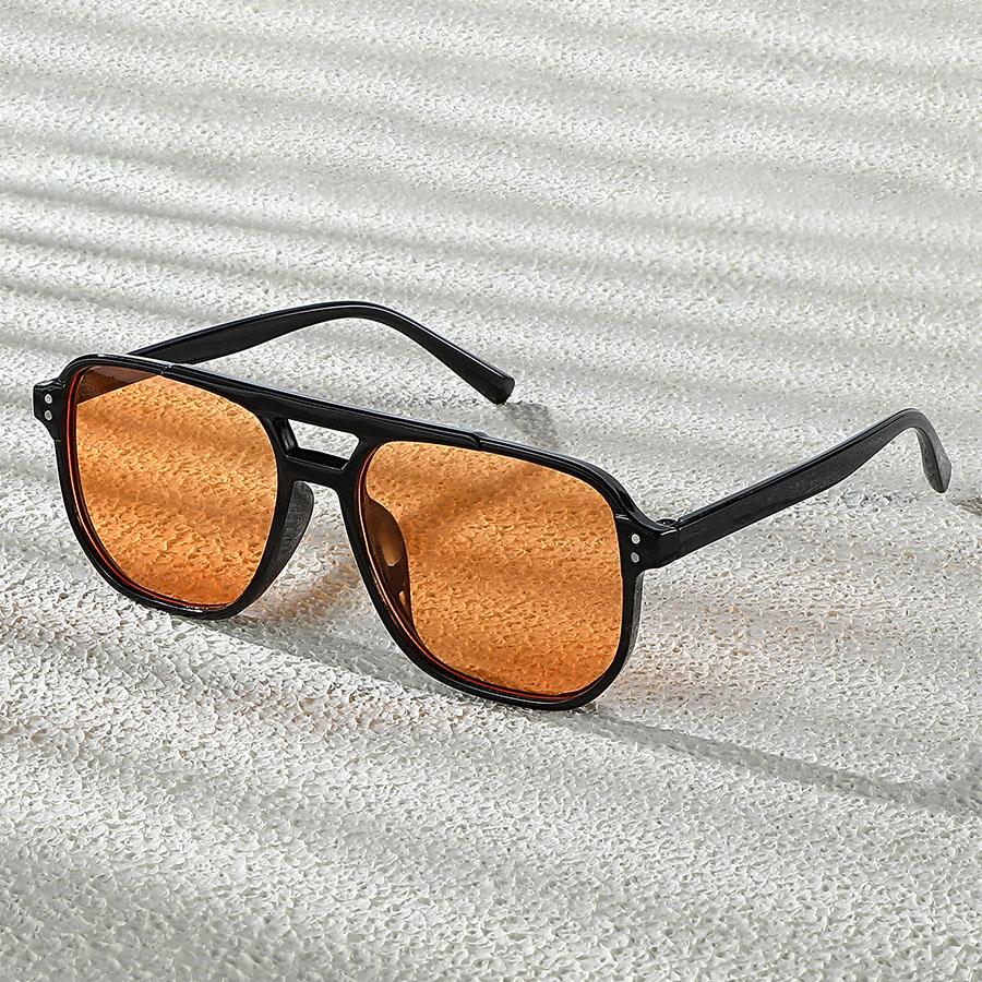 Fashionable Double-Bridge Sunglasses Available In Multiple Colors Unisex Eyewear