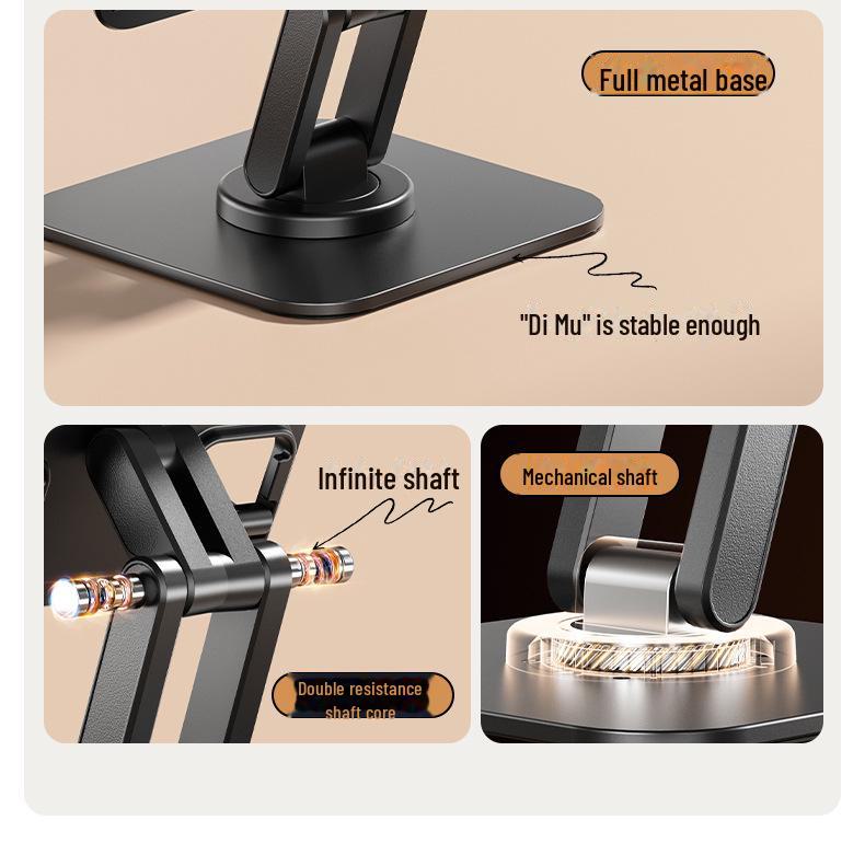 360° Drehbarer Aluminium Tablet- & Telefonständer