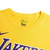 Nike NBA Collaboration Los Angeles Lakers Dri-Fit T-Shirt Comfortable Crew Neck Short Sleeve Kids Tops Yellow 3Z2B711F1-LAKBL