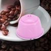 5 Stück Wiederverwendbare Nachfüllbare Kaffeemaschinenkapsel Tasse Passend für DOLCE GUSTO Serie KaffeemaschineLila