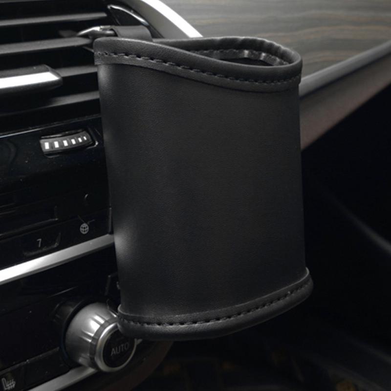 Car Air Outlet Storage Bag Universal Leather Car Keyholder Storage Box Multifunctional Car Vent Pocket Organizer For Keys Pens