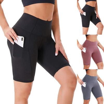 Ladies High-waist Hip Stretch Underpants Running Fitness Yoga Shorts