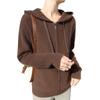 Women's Hooded Wool Knit Cardigan - Autumn & Winter Loose Fit Zipper Sweater Fashion Jacket