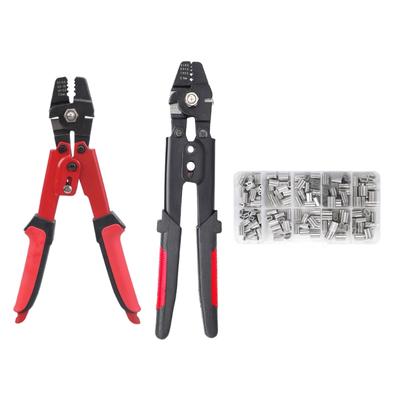 Fishing Crimping Tool Fishing Wire Line Crimping Rigging Kit Fishing Pliers Wire Rope Leader Crimp Tool Fishing Crimp