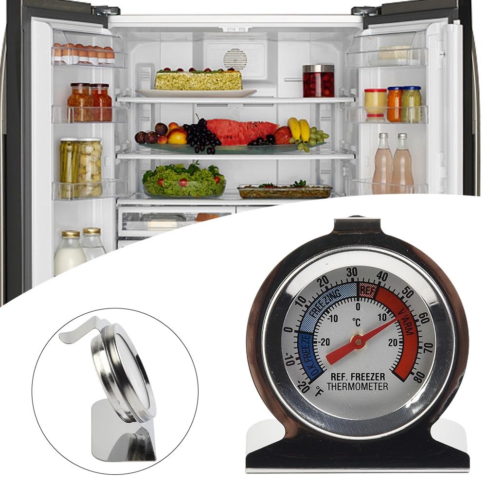 Stainless Steel Fridge Dial Thermometer High Accuracy No Batteries