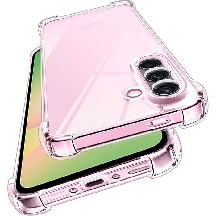 Coque de Protection - BOOLING - pour Samsung Galaxy A56 - Anti-Rayure - Antichoc - Transparent - avec 2 Verres Trempés