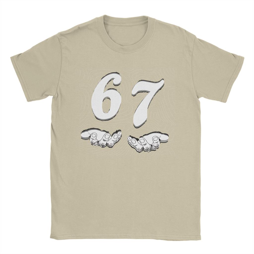 Men Women's Funny Six Seven 6 7 Meme T Shirt  Cotton Clothes Leisure Short Sleeve Round Neck Tee Shirt Summer T-Shirt