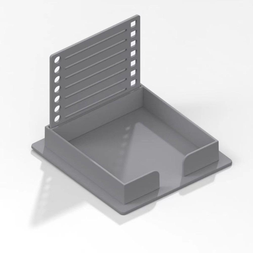 

Компактный диспенсер для липких заметок, пластиковый бокс для хранения, новый шаблон блокнота, держатель для заметок со списком дел серый