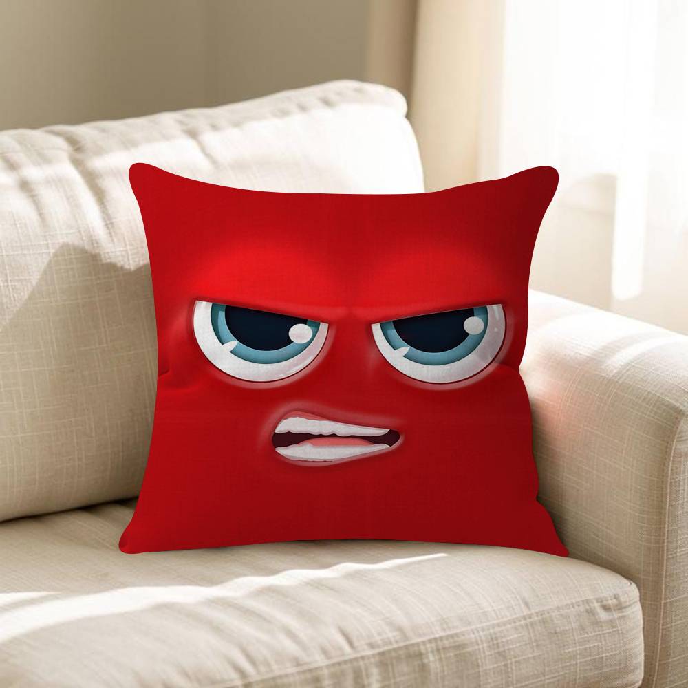 Angry Cartoon Eyes Pillow Cushion Cover Pillowcase Living Room Sofa Home Decor Customized