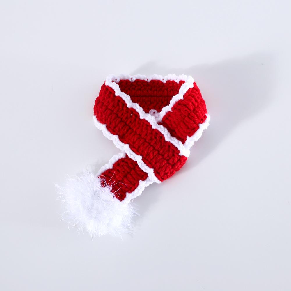 

Домашние животные Кошка Собака Шерсть Вязаный шарф на елку Шарф Нагрудник Теплые украшения Шарф на елку Фото Украшения Сувениры для вечеринок M