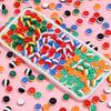 50Pcs/Lot  Acrylic Beads 8 10mm Tri Color Stripe Large Hole Round Beads For Charm Bracelet Phone Chain Diy Jewelry Making